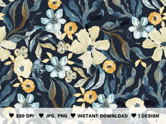 Download Night Colors Watercolor Pattern - Watercolor Collection