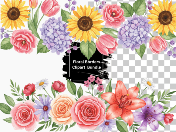 Download Watercolor Floral Borders - Watercolor Collection