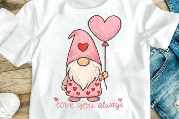 Download Love You Always Valentine Gnome PNG - Valentine gnome Collection