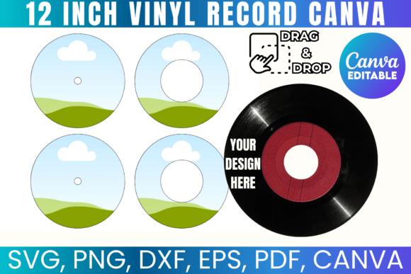 Download 12 Inches Vinyl Record Canva Template - Template Collection