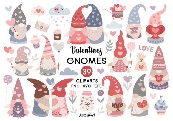 Download Valentine Gnome Clipart, Valentines Day - Valentine gnome Collection