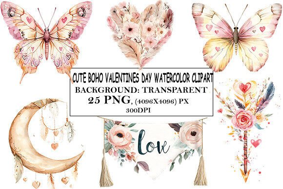 Download Valentine's Day Watercolor Clipart - Watercolor Collection
