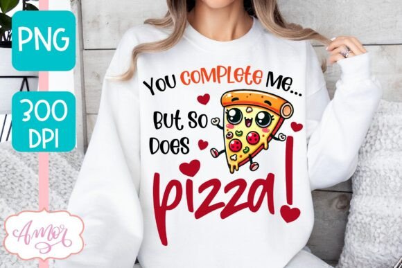 Download Funny Valentines PNG Design Pizza Lovers - Premium Resources