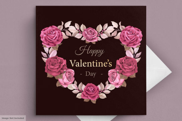 Download Maroon Valentine's Day Card Template - Template Collection