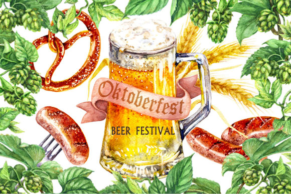 Download Watercolor Oktoberfest Holiday Decoration - Watercolor Collection
